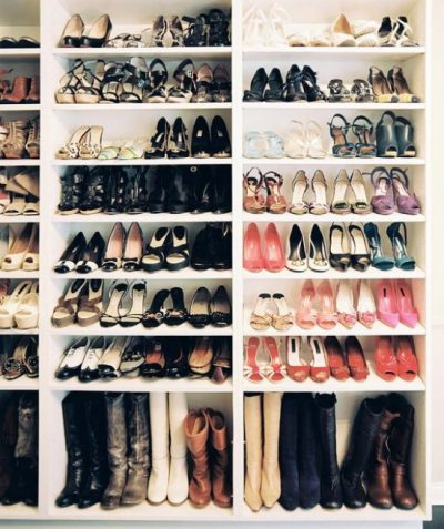 how to organize shoes in closet