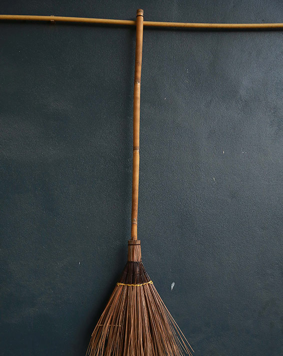 hanging broom