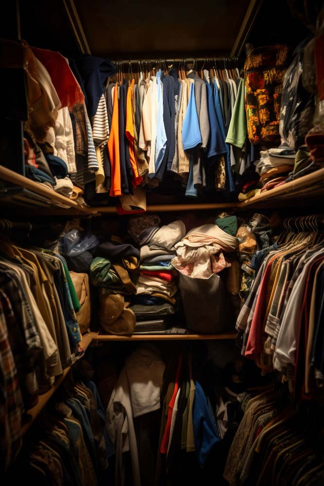 closet full of clothes