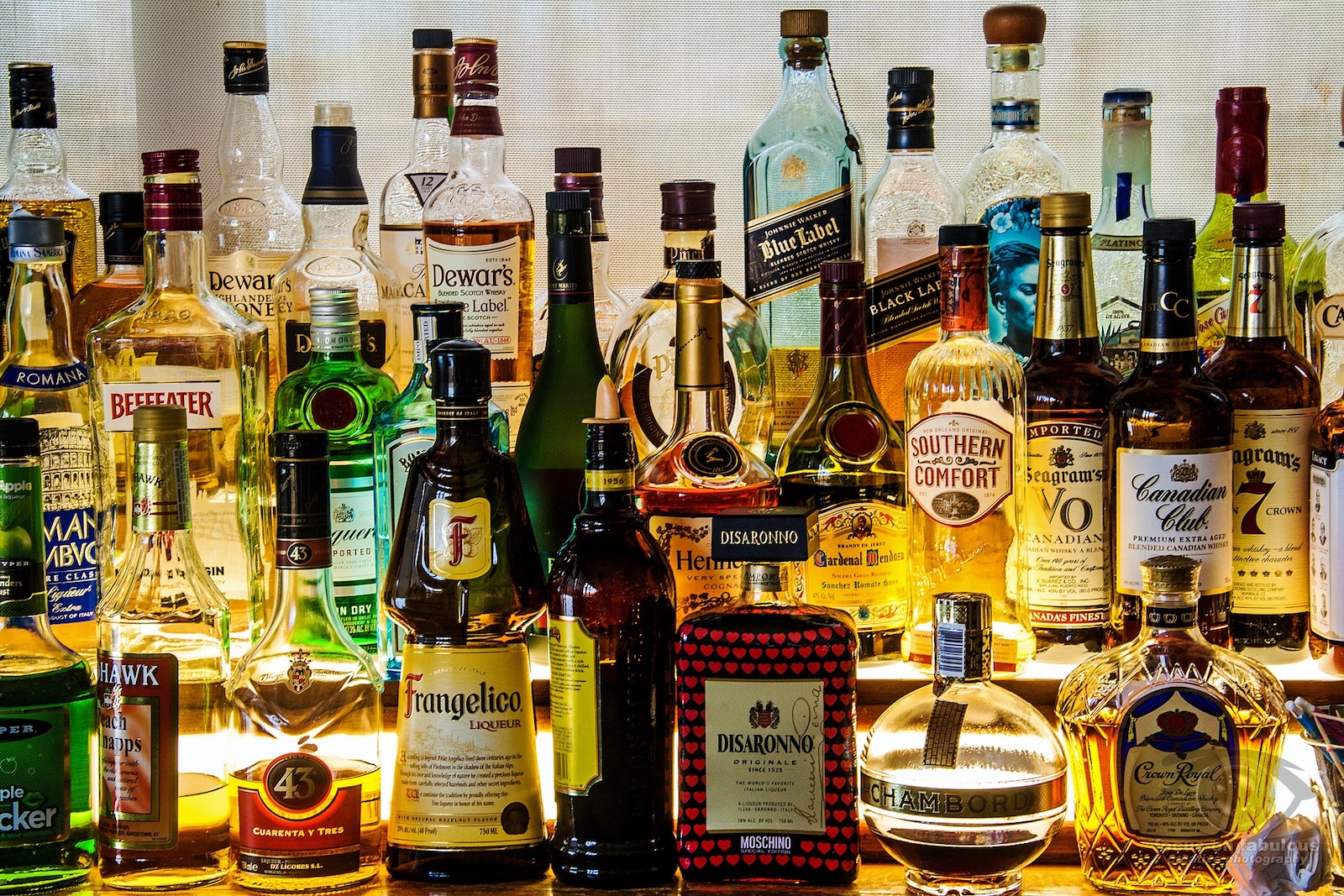 Glass Liquor & Spirit Bottles