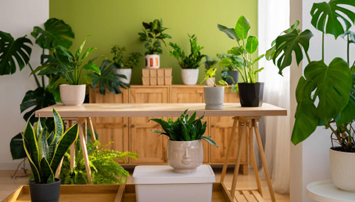 indoor plants in home