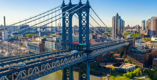 manhattan bridge in new york, USA