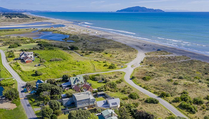 Aerial shot of Beach