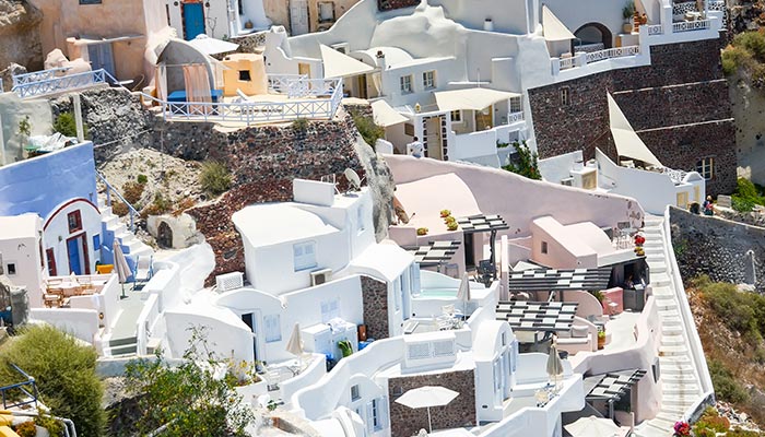 The picturesque island of Santorini