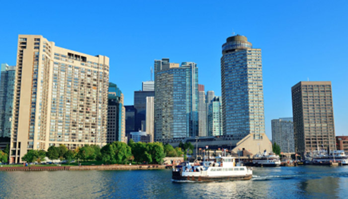 Bridgeport skyline in the day