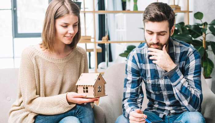 couple thinking about financing options