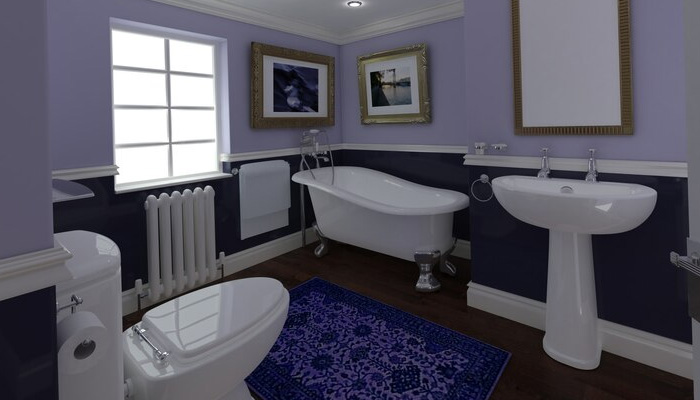 classic bathroom interior