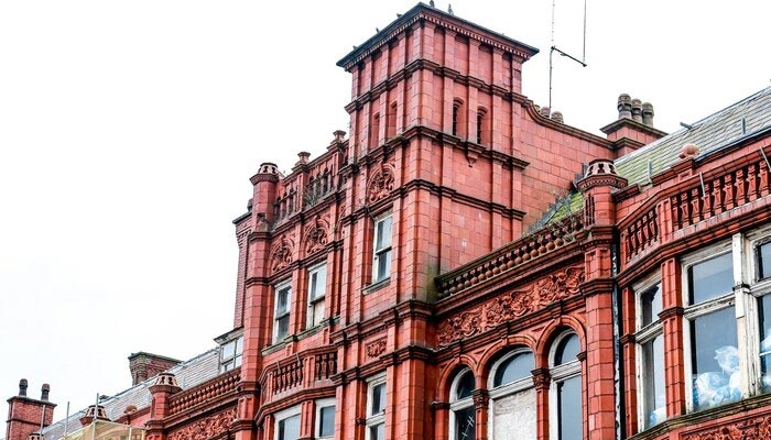 red old brick building