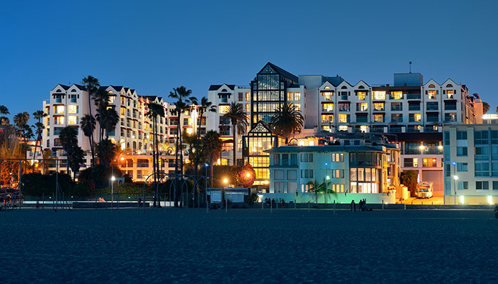 beach area in Los Angeles