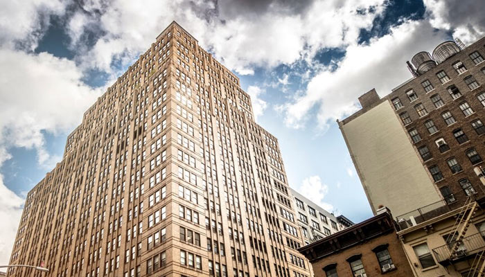 modern building in New York, USA