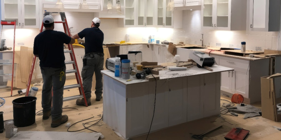 Kitchen renovation done by interior designers