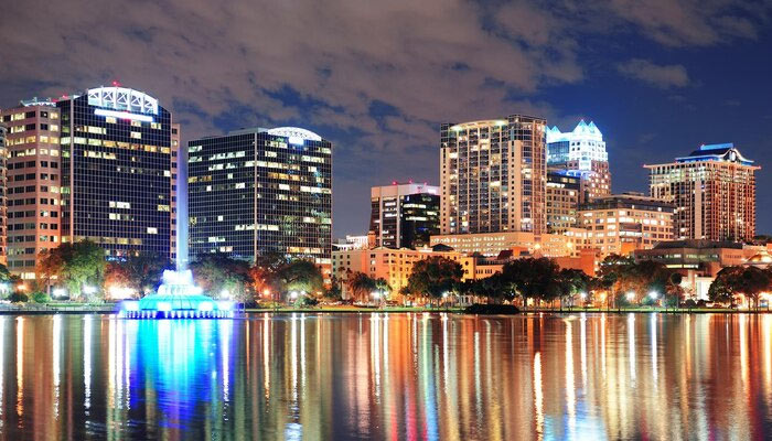 night view of Miami Lakes