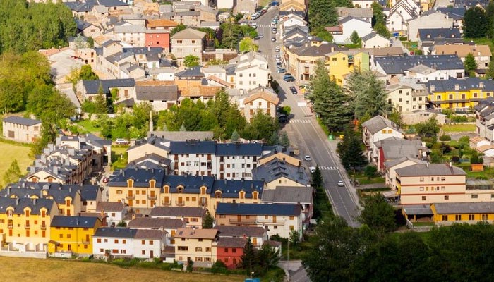 Scenic town in Little Italy with charming architecture