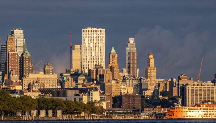 beautiful shot of building on a stormy day